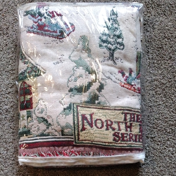 Vtg Holiday Throw Blanket - Picture 3 of 4